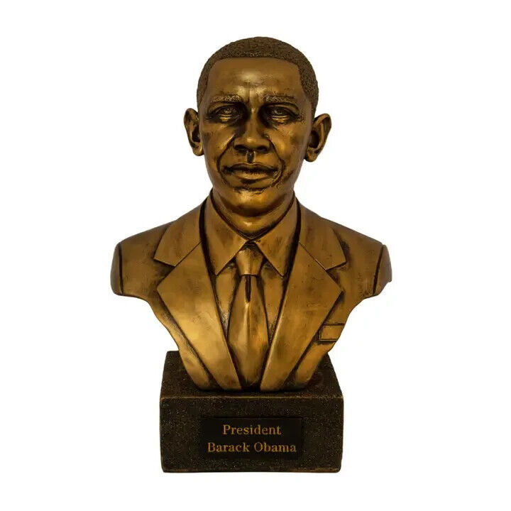 President Barack Obama Bust Bronze African American Figurines Michelle Obama