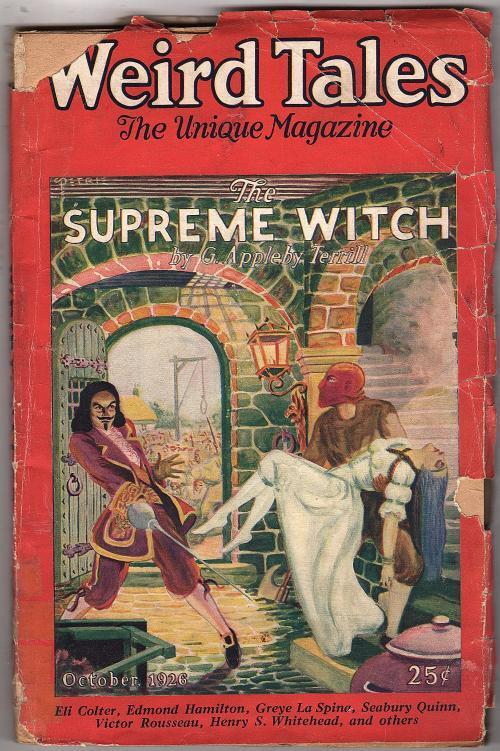 Weird Tales Oct 1926 Petrie, Jr. Cvr; Seabury Quinn; Derleth - Pulp