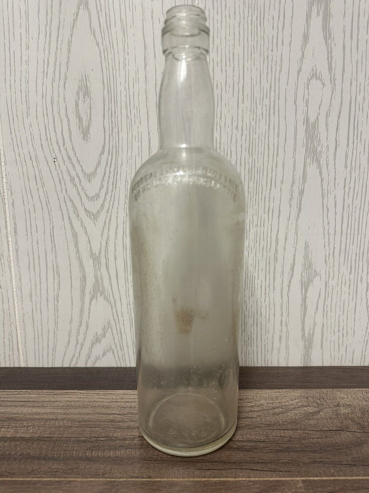 Vintage 4/5 Quart Alcohol Bottle