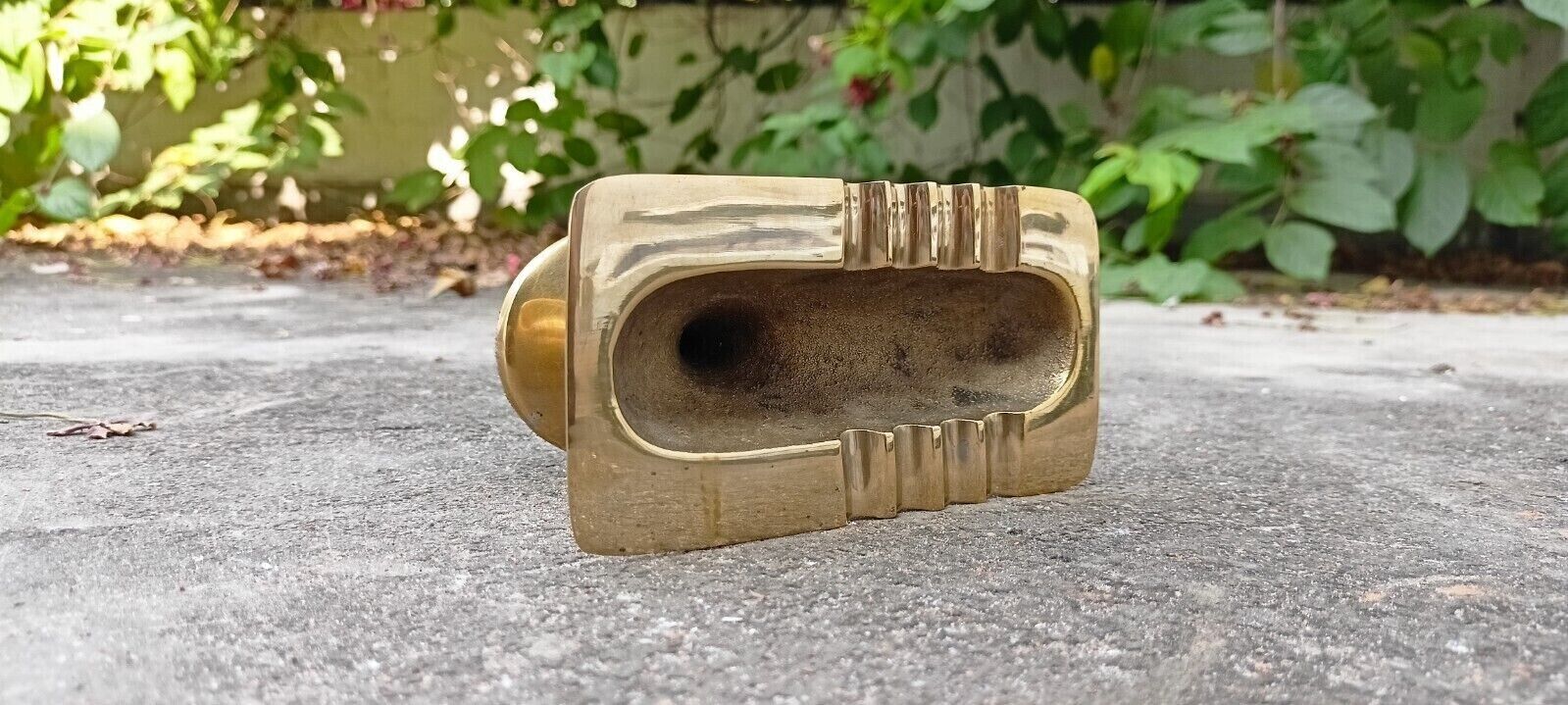Vintage Toilet Ashtray Brass Finish Handmade Gold Cigratte Ashtray Smoker