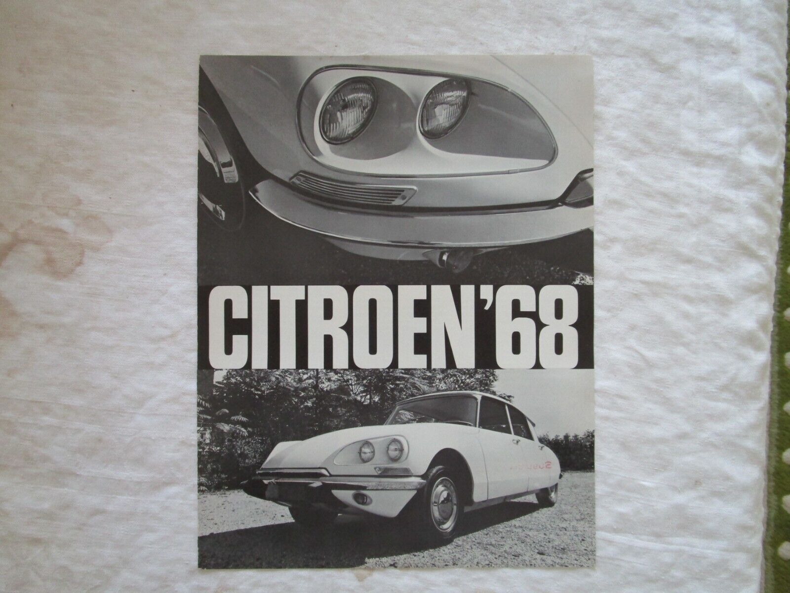 1968 Citroen Sales Brochures (2) showing sedan and station wagon