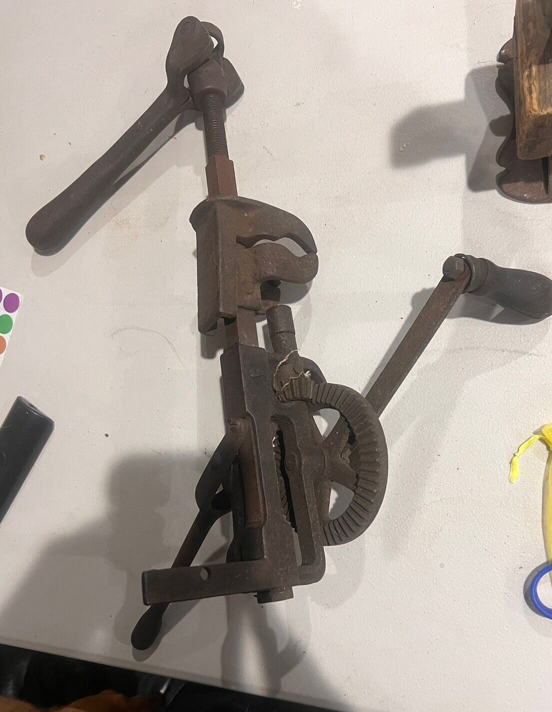 Vintage Cast Iron Hand Crank Type Tool