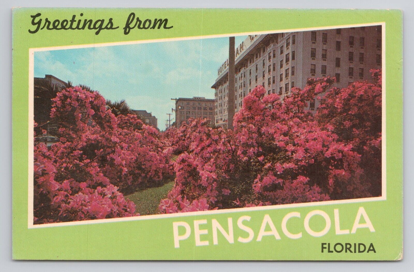 Postcard Greetings From Pensacola Florida 1974