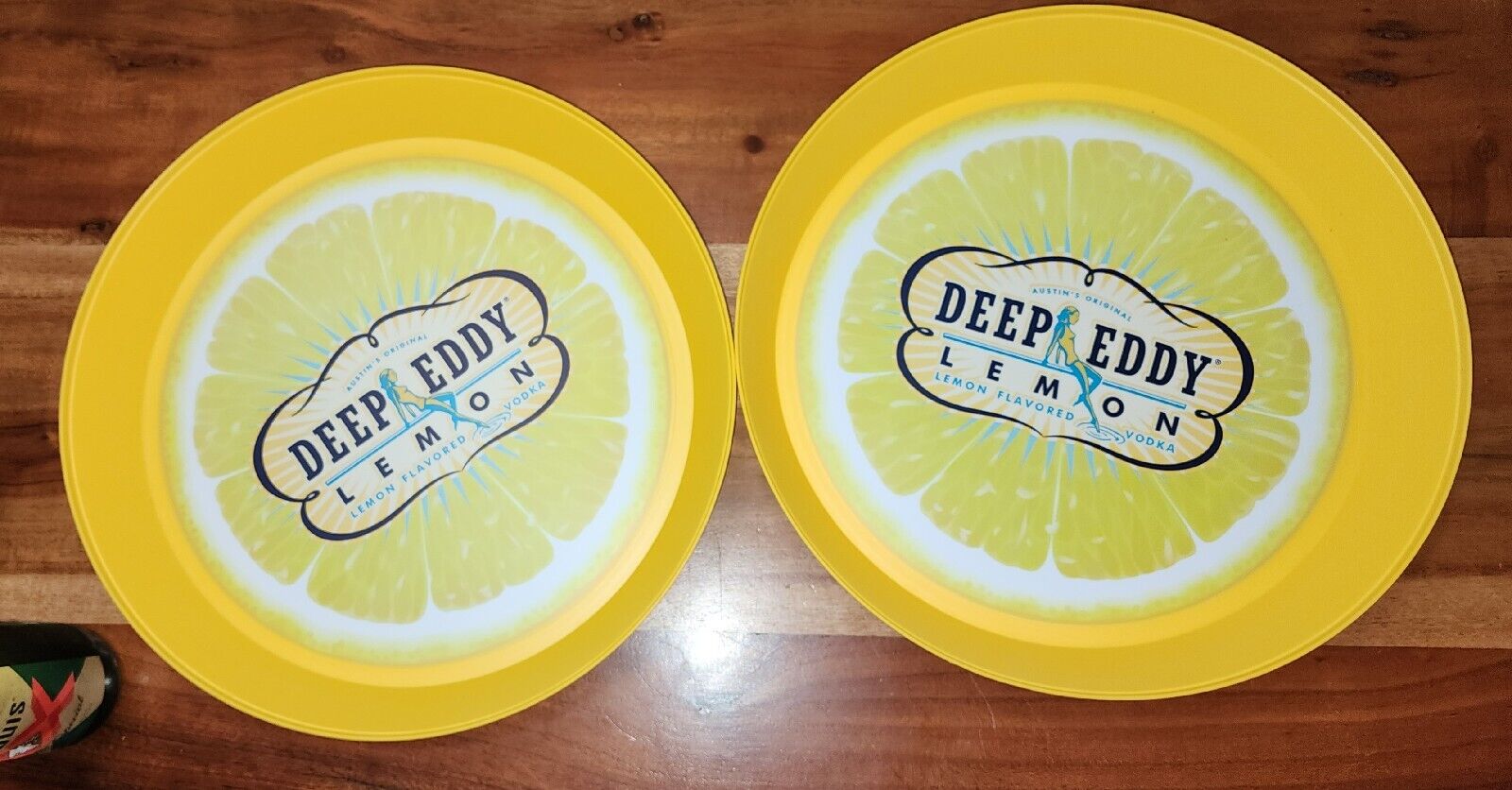 Set of 2 NEW Deep Eddy Lemon Flavored Vodka Serving Tray 13