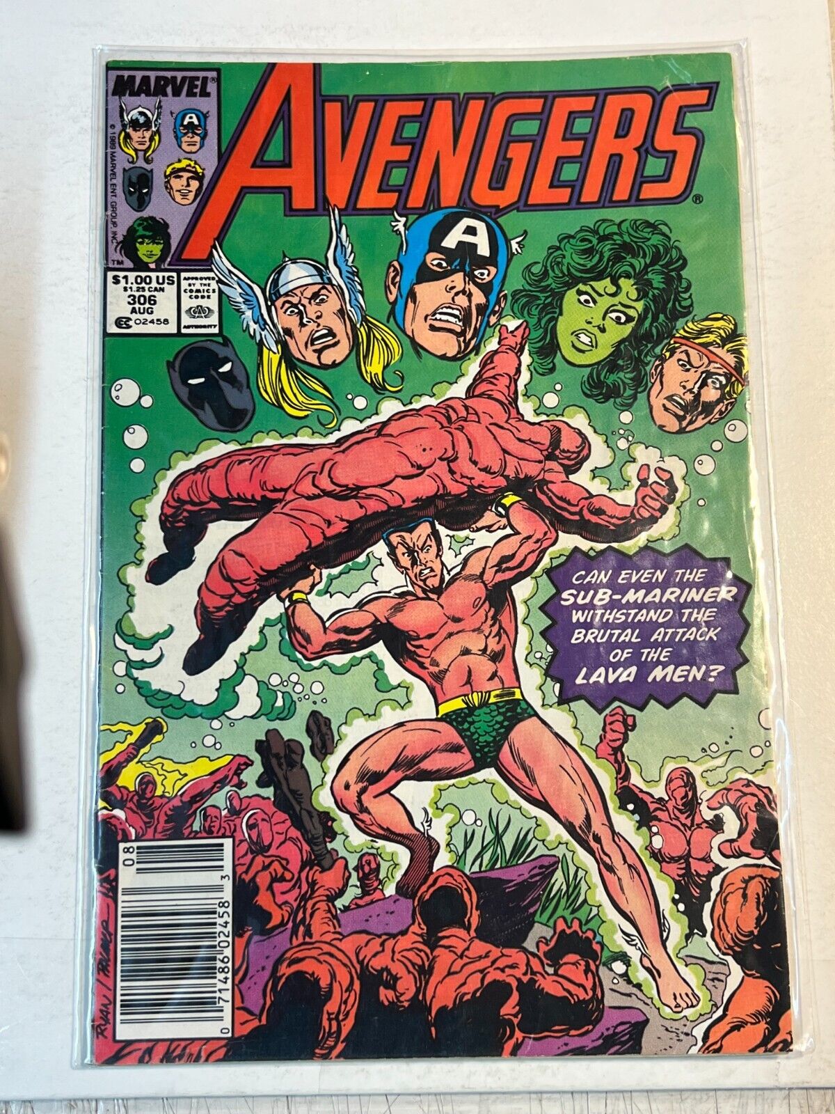 Avengers #306 ..1989 Marvel Comics newsstand | Combined Shipping B&B