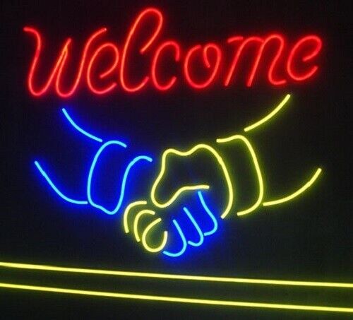 Welcome Handshake Neon Light Sign 20
