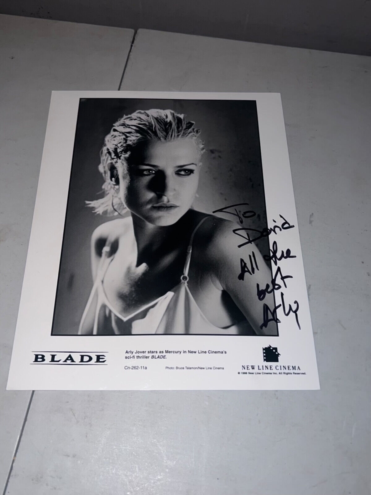 Arly Jover Blade Mercury The Girl with the Dragon Tattoo Autograph Photo C#E#12