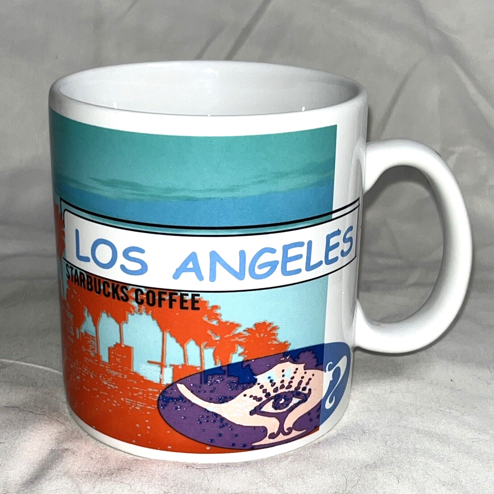 Starbucks Mug Los Angeles Vintage 1999 Randy\'s Ceramic 16 Oz