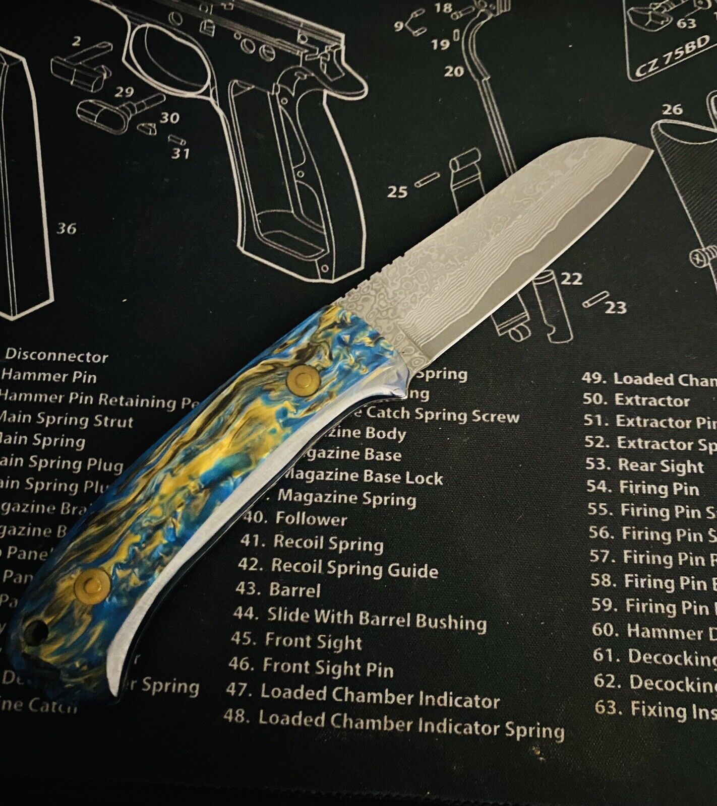 Custom Handmade Fixed Blade Knife Made In The USA 