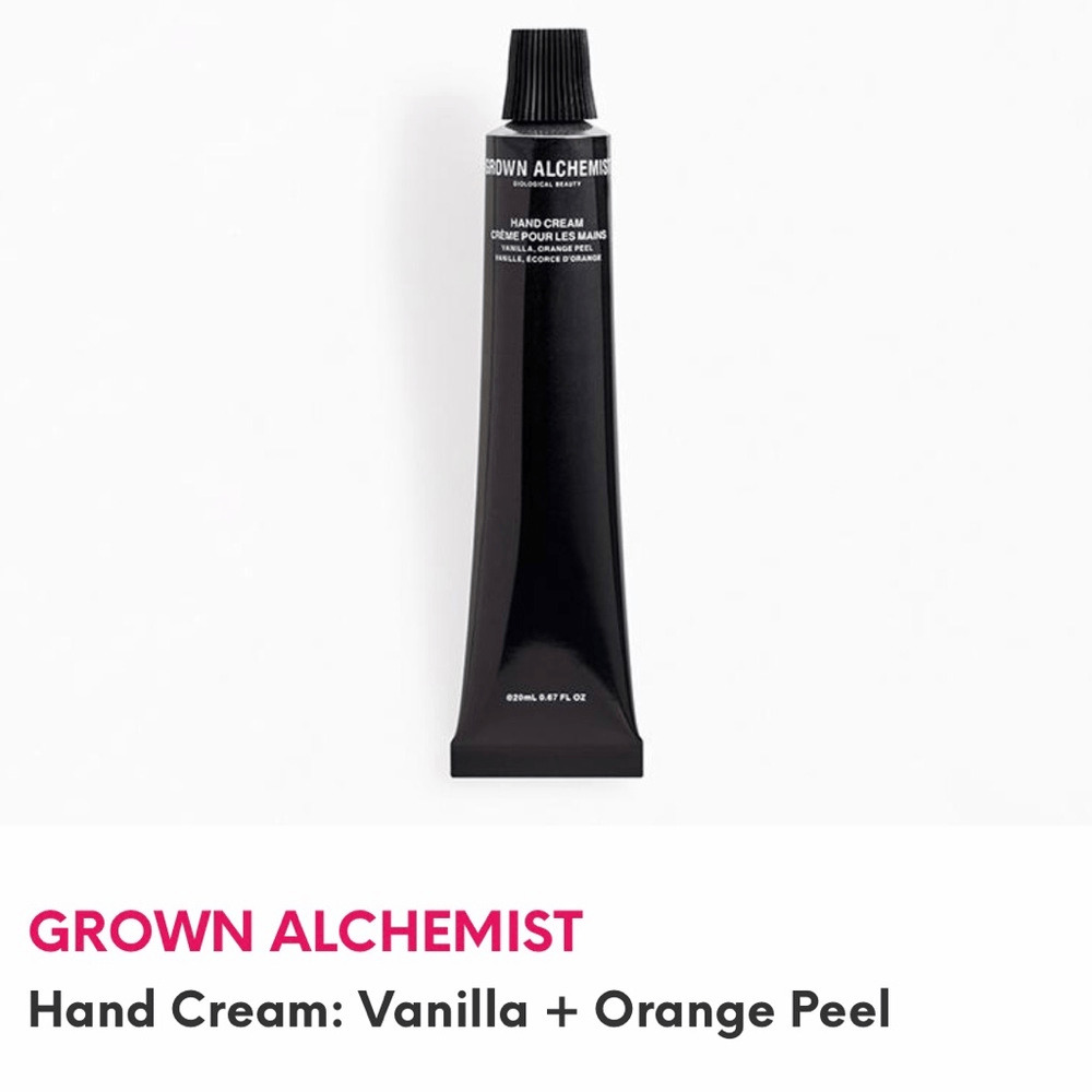 NEW  GROWN ALCHEMIST Hand Cream:  Vanilla + Orange Peel