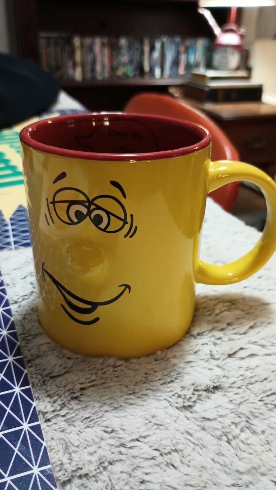 Atico International Yellow Face 3D Silly Coffee Tea Mug Cup Smile