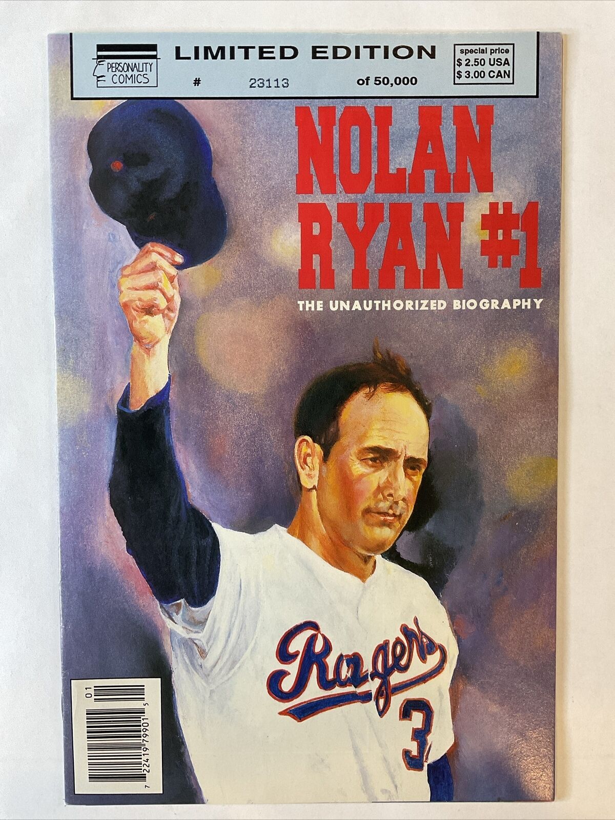 NOLAN RYAN #1 (Celebrity Comics) + PERSONALITY COMICS PRESENTS 1992 /50,000