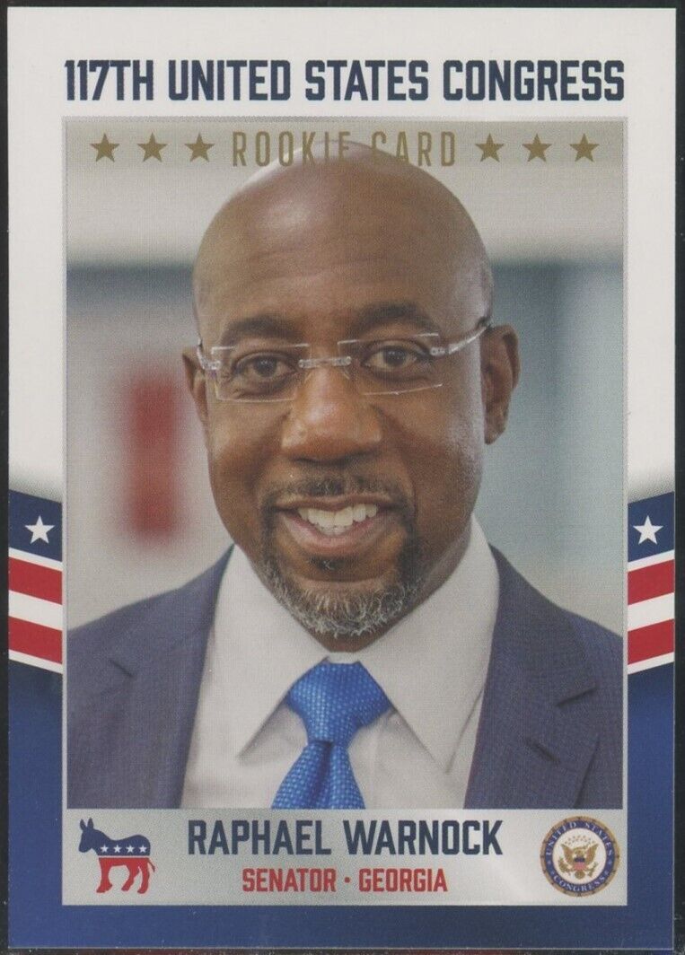 2021 117th US Congress Raphael Warnock Rookie Card Georgia RC #20
