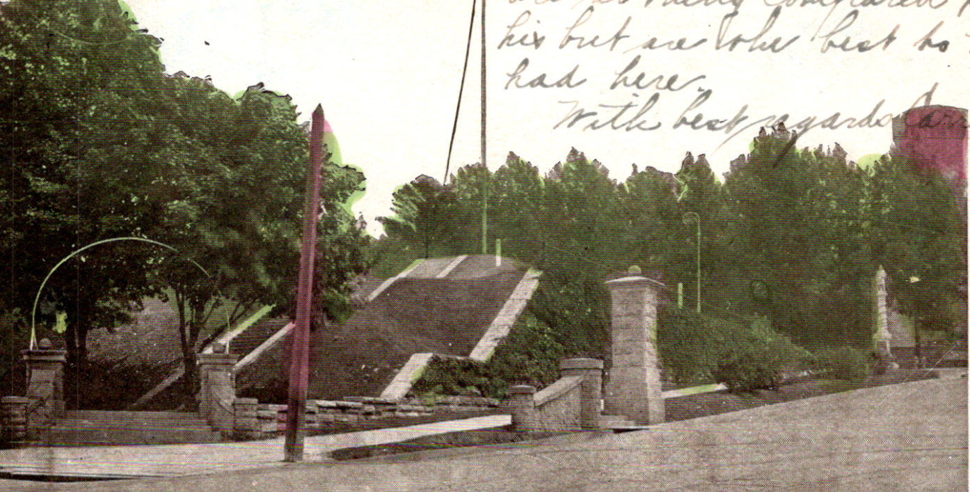 1903 Entrance to City Park & Reservoir Reading PA Postcard Berks County 