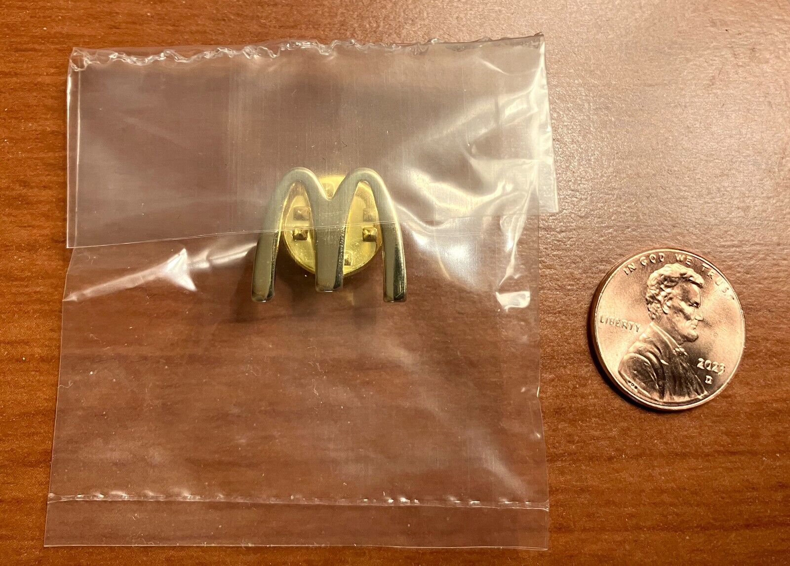 McDonalds Small Golden Arches Logo Lapel Pin - Brand New