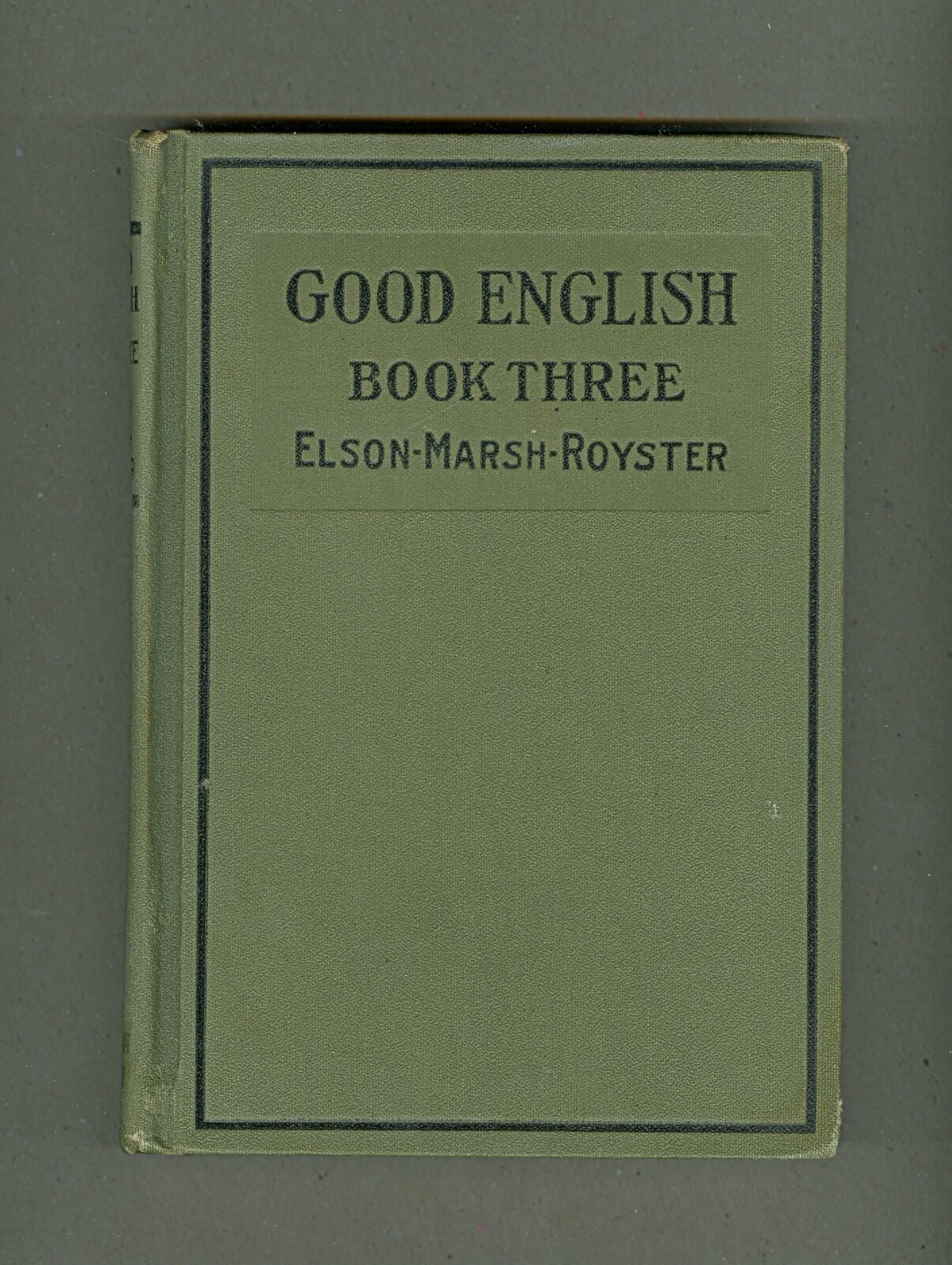 Good English Book Three 1921 FN/VF 7.0