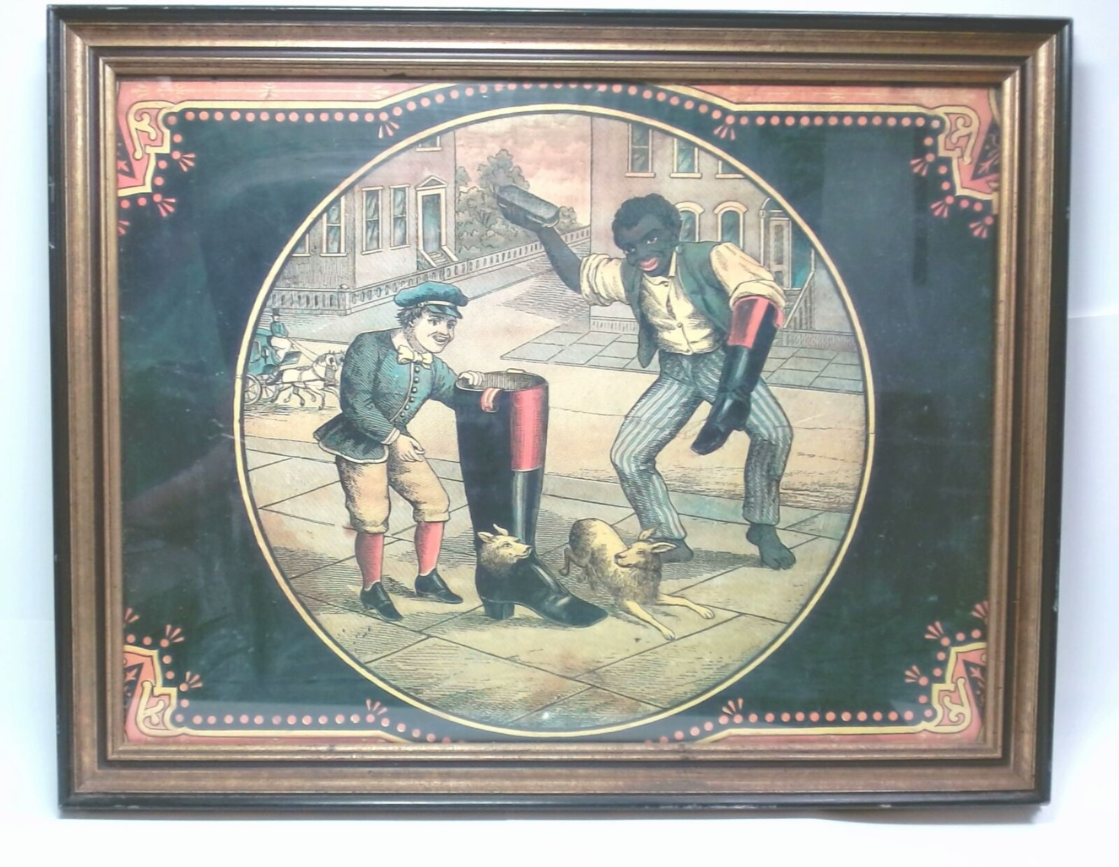 Antique Mason\'s Blacking Boot Polish Victorian Advertisement Logo Framed Reprint