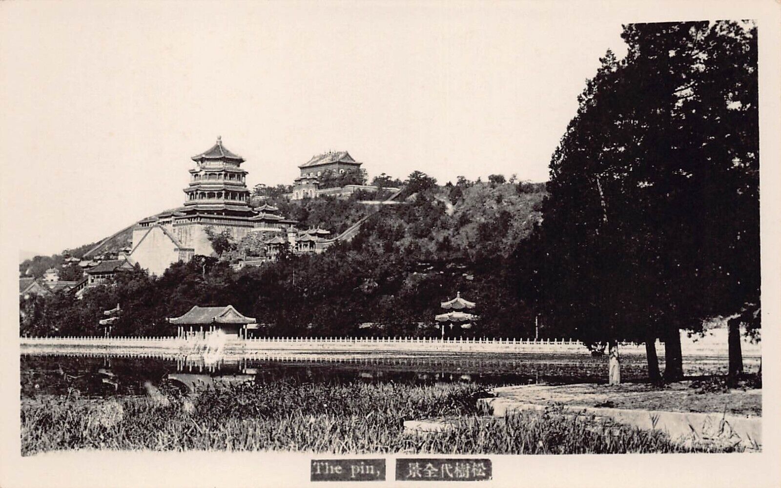 RPPC China Beijing Peking Summer Palace Wanshou Hill Yihe Yuan Photo Postcard D8