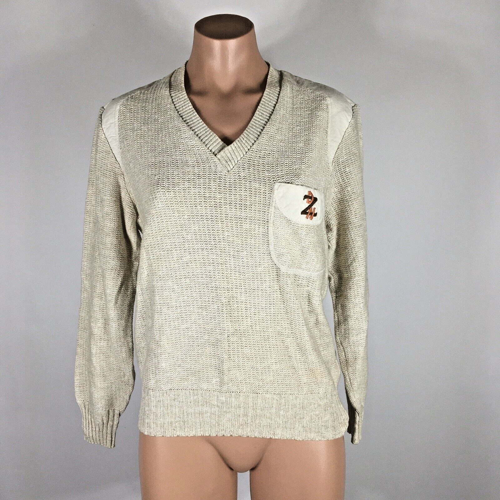 VTG 60s 70s Zeta Delta ZDN sorority Sweater Knit Complice College Varsity Greek