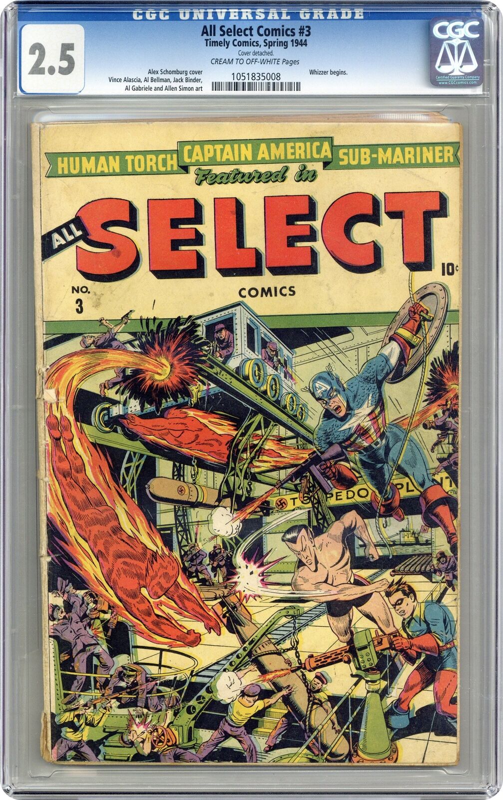 All-Select Comics #3 CGC 2.5 1944 1051835008