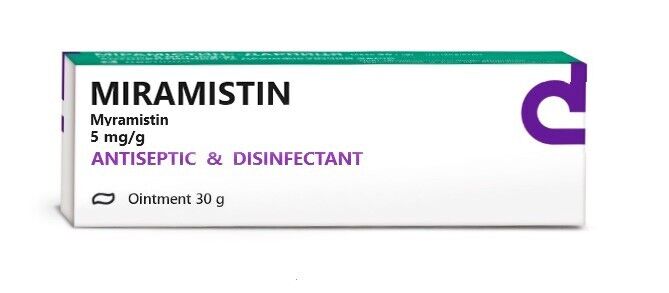 Cream Miramistin Ointment Myramistin Antiseptic Disinfectant Antibacterial 30 g