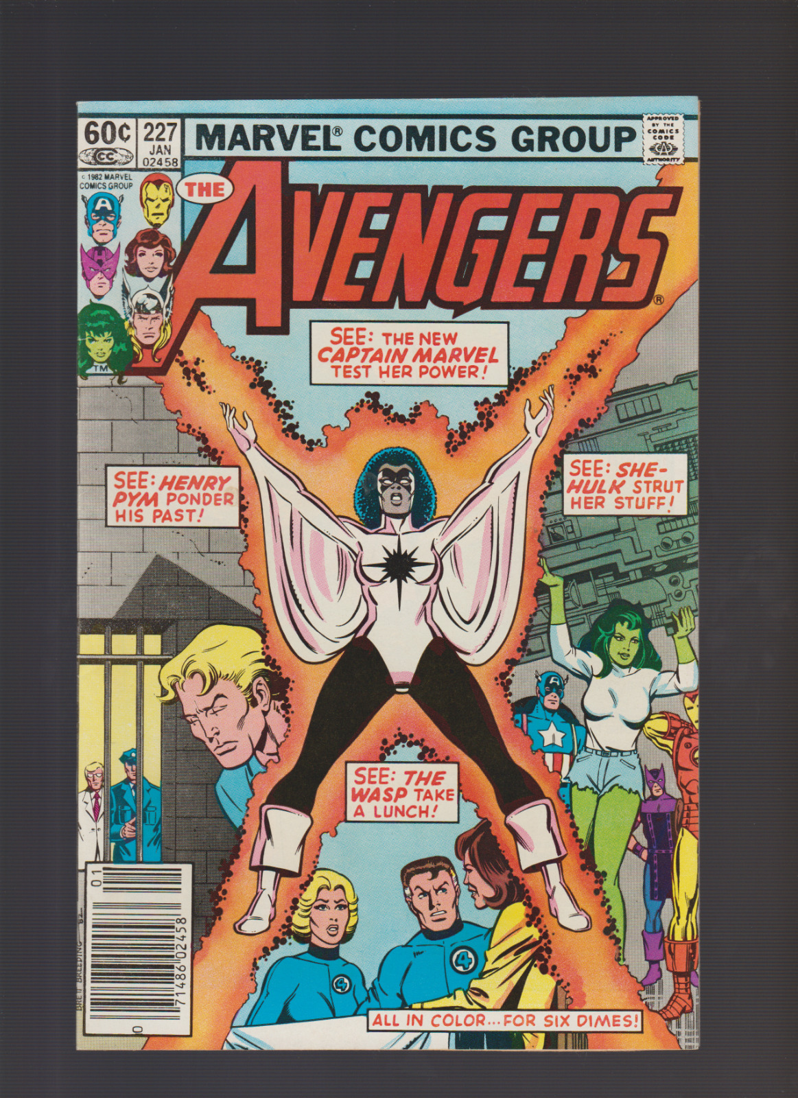The Avengers #227 (1983) NEWSSTAND 2ND Monica Rambeau APP JOINS TEAM