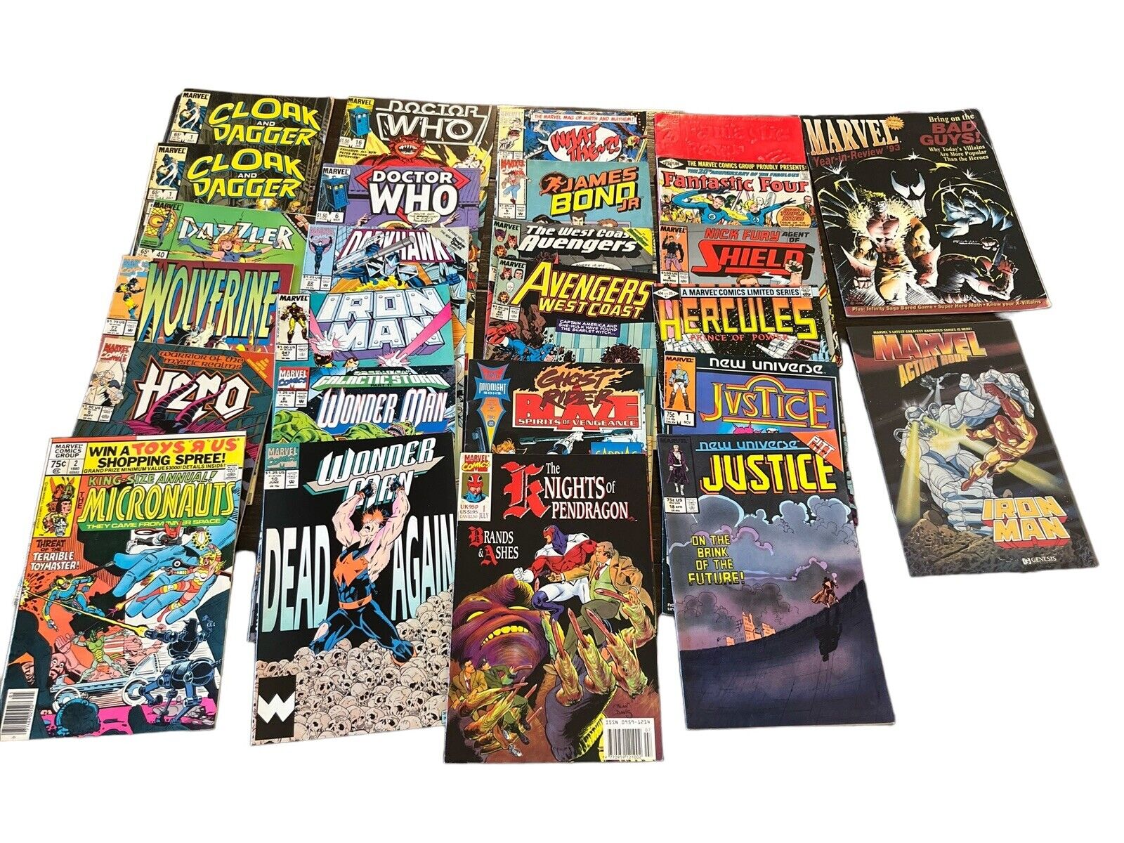 Marvel Comics Comic Book Lot of 26 Mixed Iron Man Doctor Who Avengers Wonder