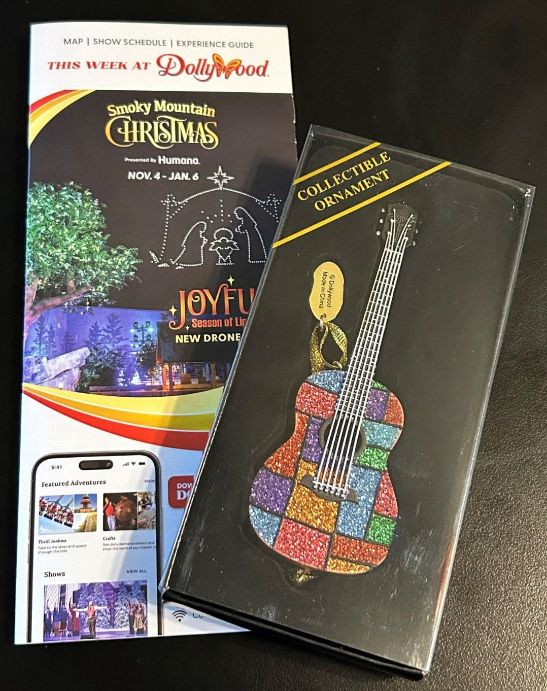 NIB Dollywood Exclusive Dolly Parton Coat of Many Colors Christmas Ornament