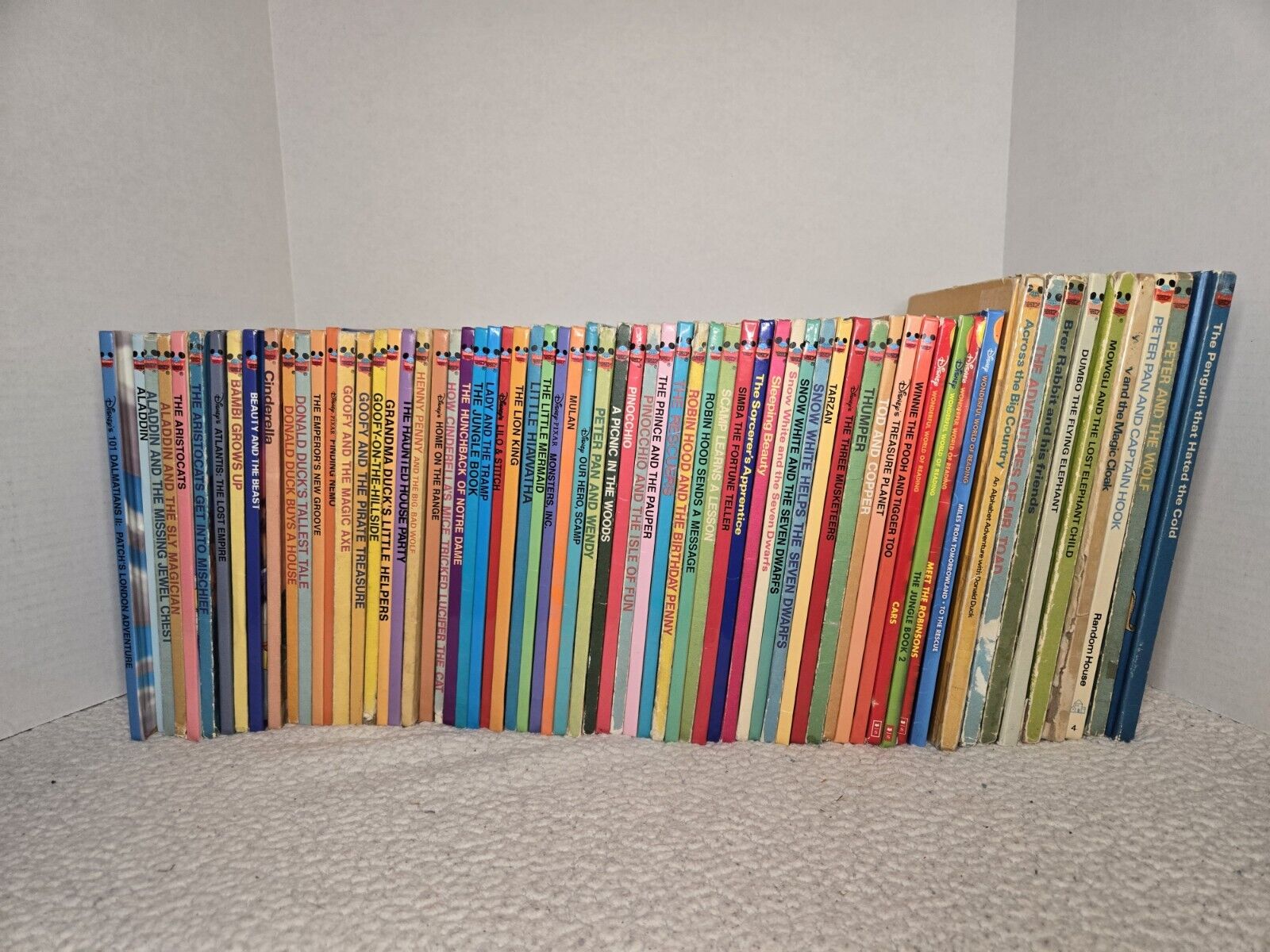Disney Wonderful World Of Reading -  Lot of 66 Hardcover Books (Spans 1972-2016)