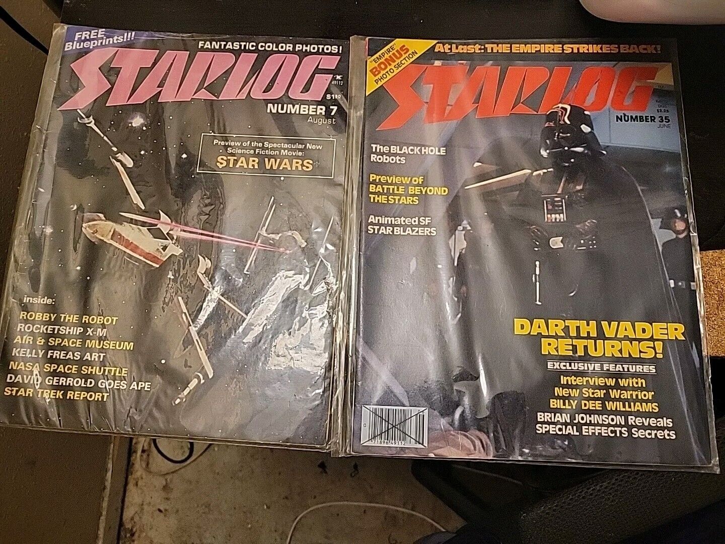 STARLOG Magazine #7 August 1977  Star Wars, Number 35 Darth Vader Returns