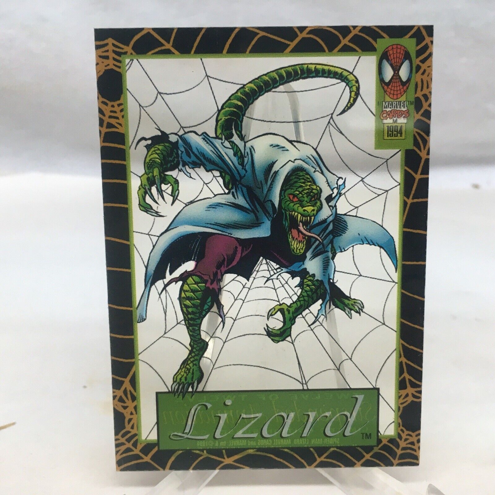 1994 Marvel Amazing Spider-Man Suspended Animation Card #12 of 12 Lizard