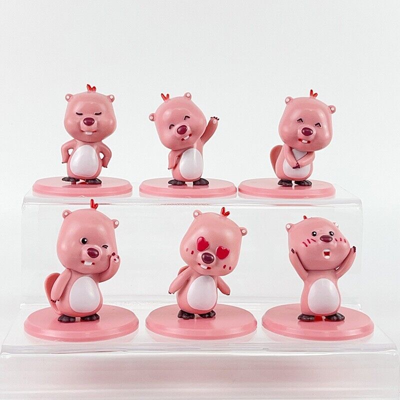 ZANMANG LOOPY Mini Figure Toy Kawaii Toys Birthday Gift HOT Full Set of 6