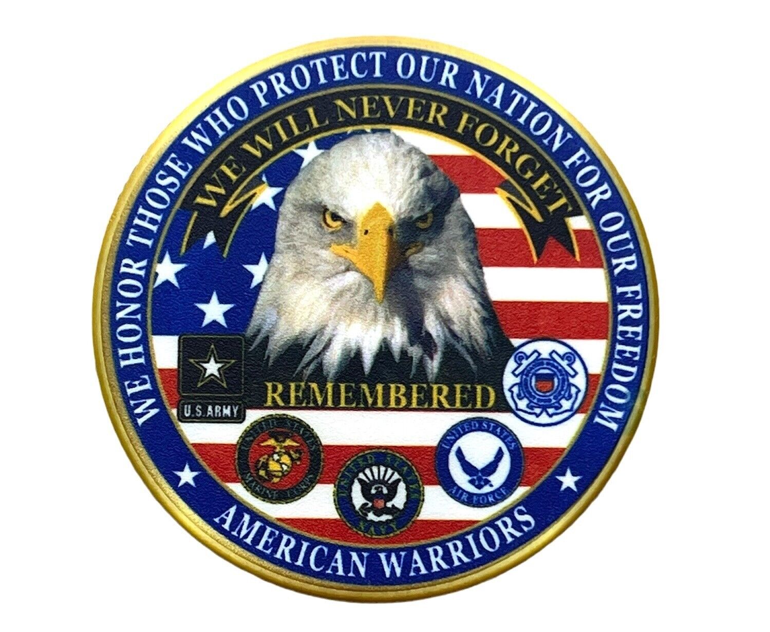 We Honor Those Who Protect Casino Challenge Coin EE3420 F7D4H