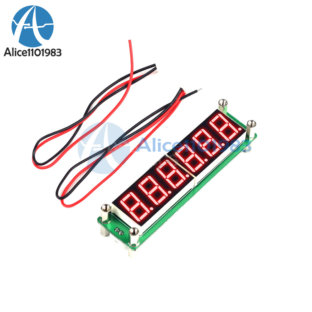 DC 8V~15V 6-digits LED Display RF Signal Frequency Counter 0.1MHz~65MHz US