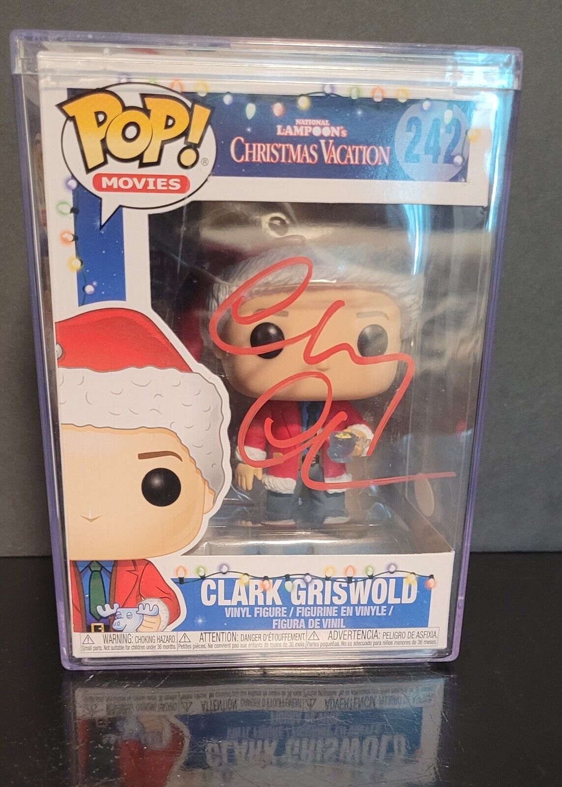 Chevy Chase Signed Clark Griswold Christmas Vacation Funko Pop Figure 242 (JSA)