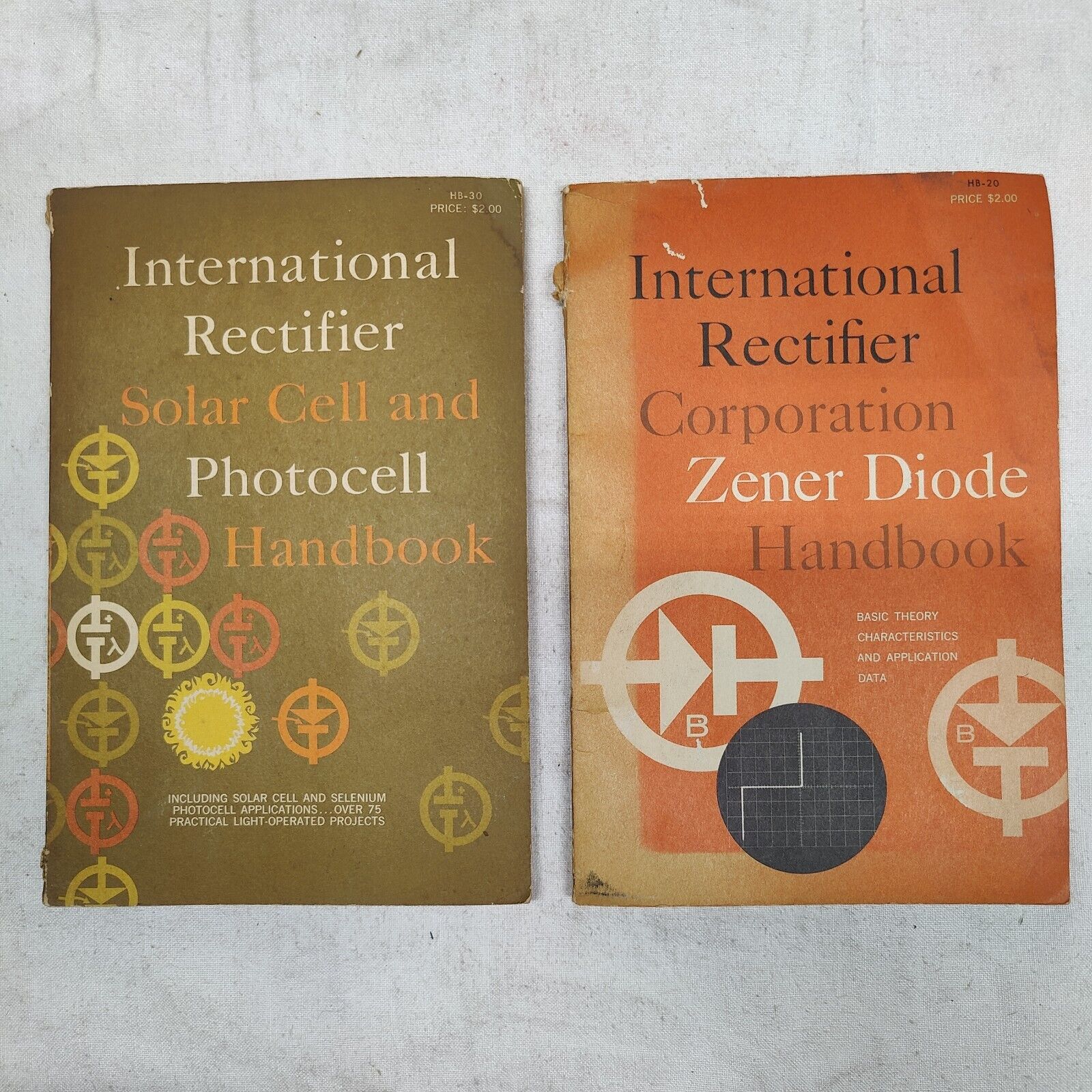 1960 International Rectifier Handbooks - Solar Cell and Photocell - Zener Diode