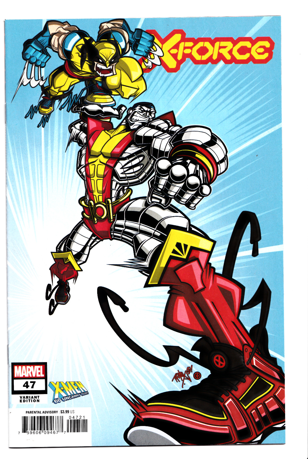 X-Force #47 2023 Marvel Comics Tracy Tubera X-Men 60th Anniversary Variant