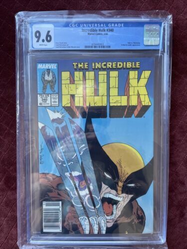 Incredible Hulk #340 CGC 9.6 Newsstand White Pages McFarlane Marvel 1988