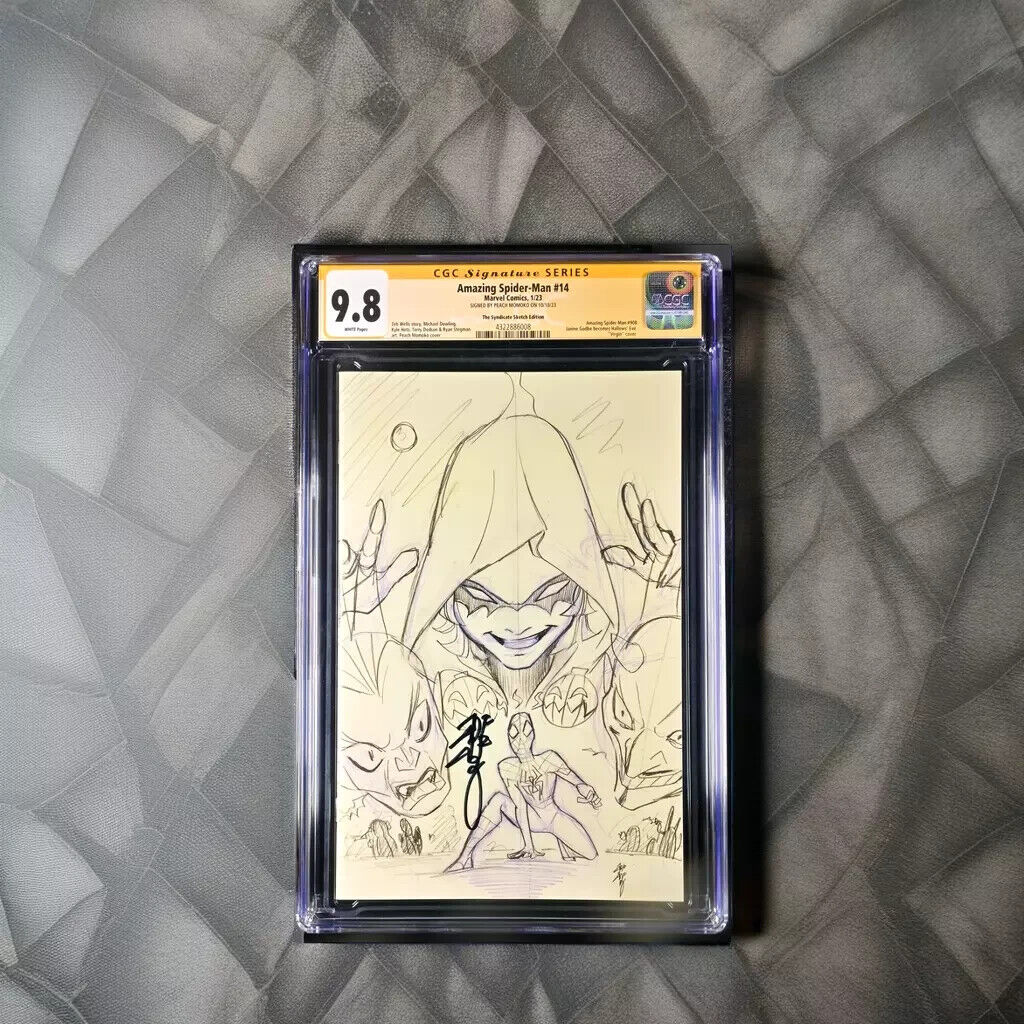 Amazing Spider-Man 14 SIGNED BY PEACH MOMOKO The Syndicate Sketch Edition