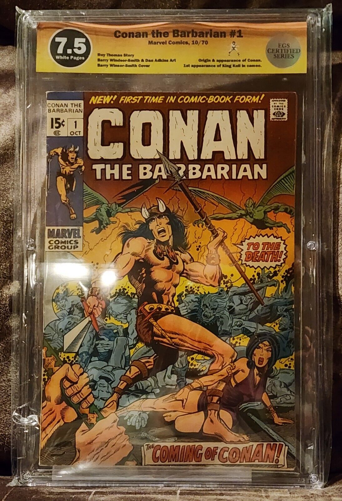 Conan #1 - GRADED 7.5 - Roy Thomas - Barry Windsor-Smith 