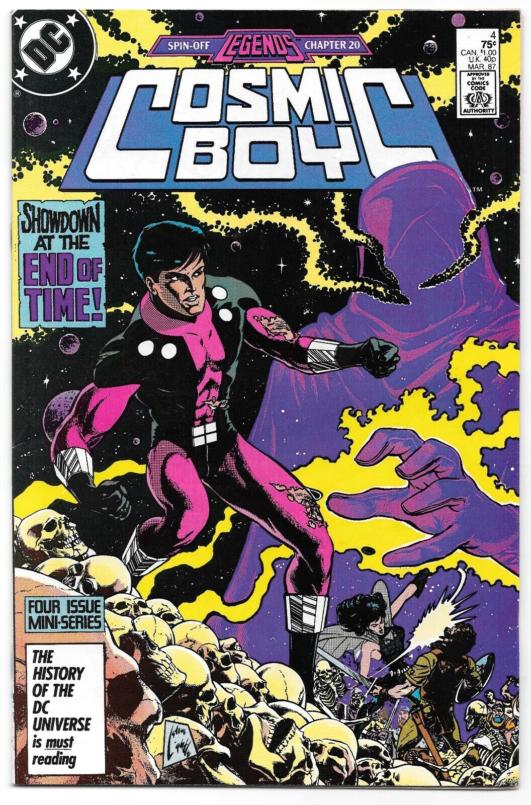 Cosmic Boy #4 (03/1987) DC Comics Time Without End