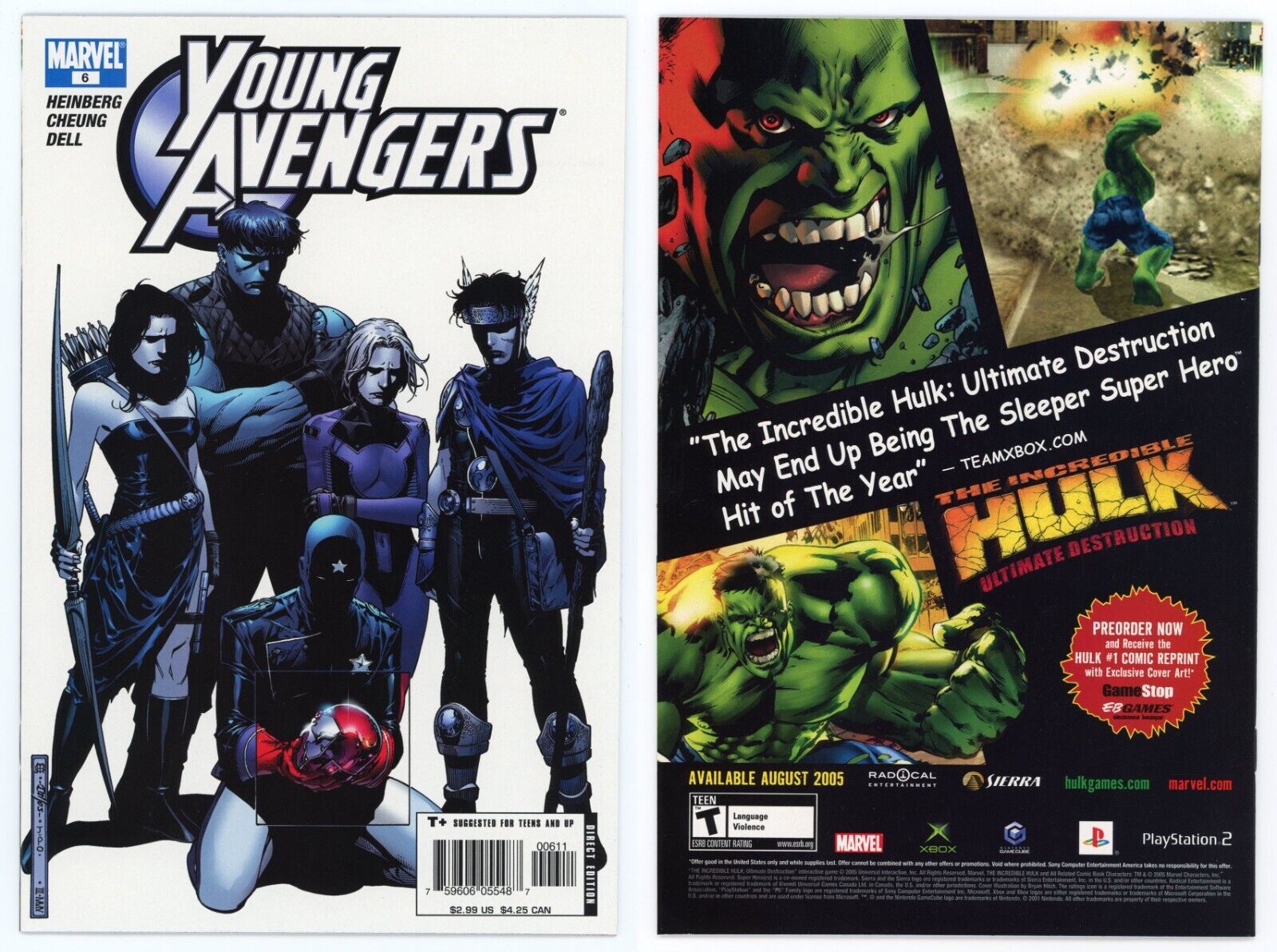 Young Avengers #6 (NM 9.4) 1st Stature Cassie Lang 1st Kate Bishop Costume 2006