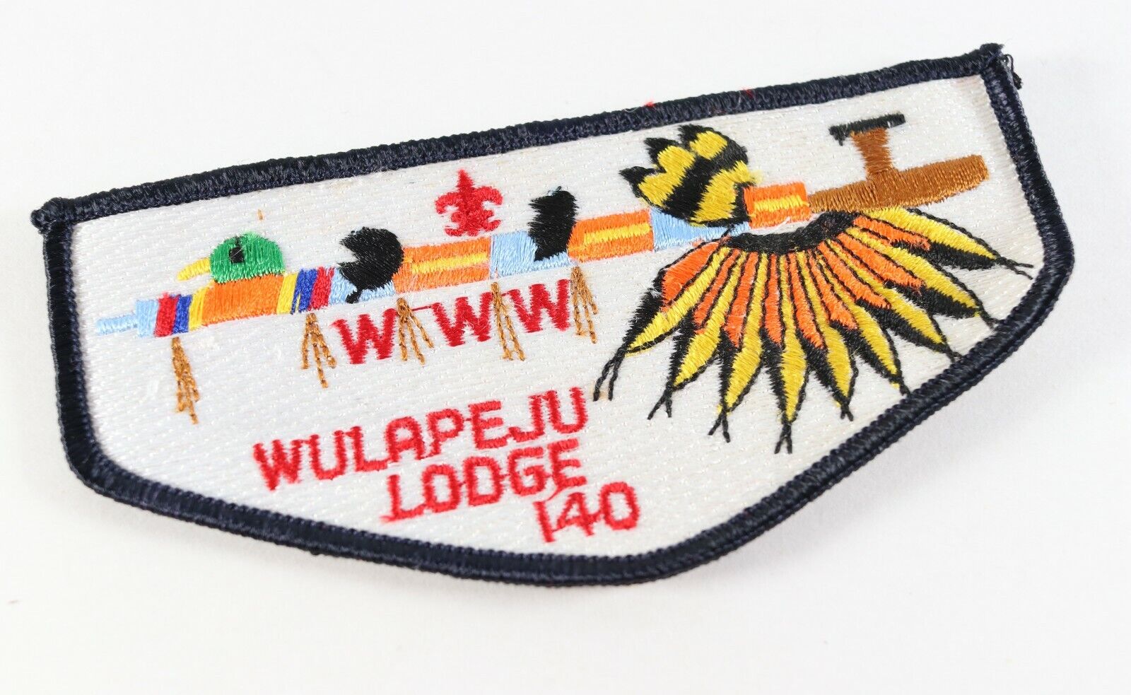 Vintage Wulapeju Lodge 140 OA Order Arrow WWW Boy Scouts America Flap Patch