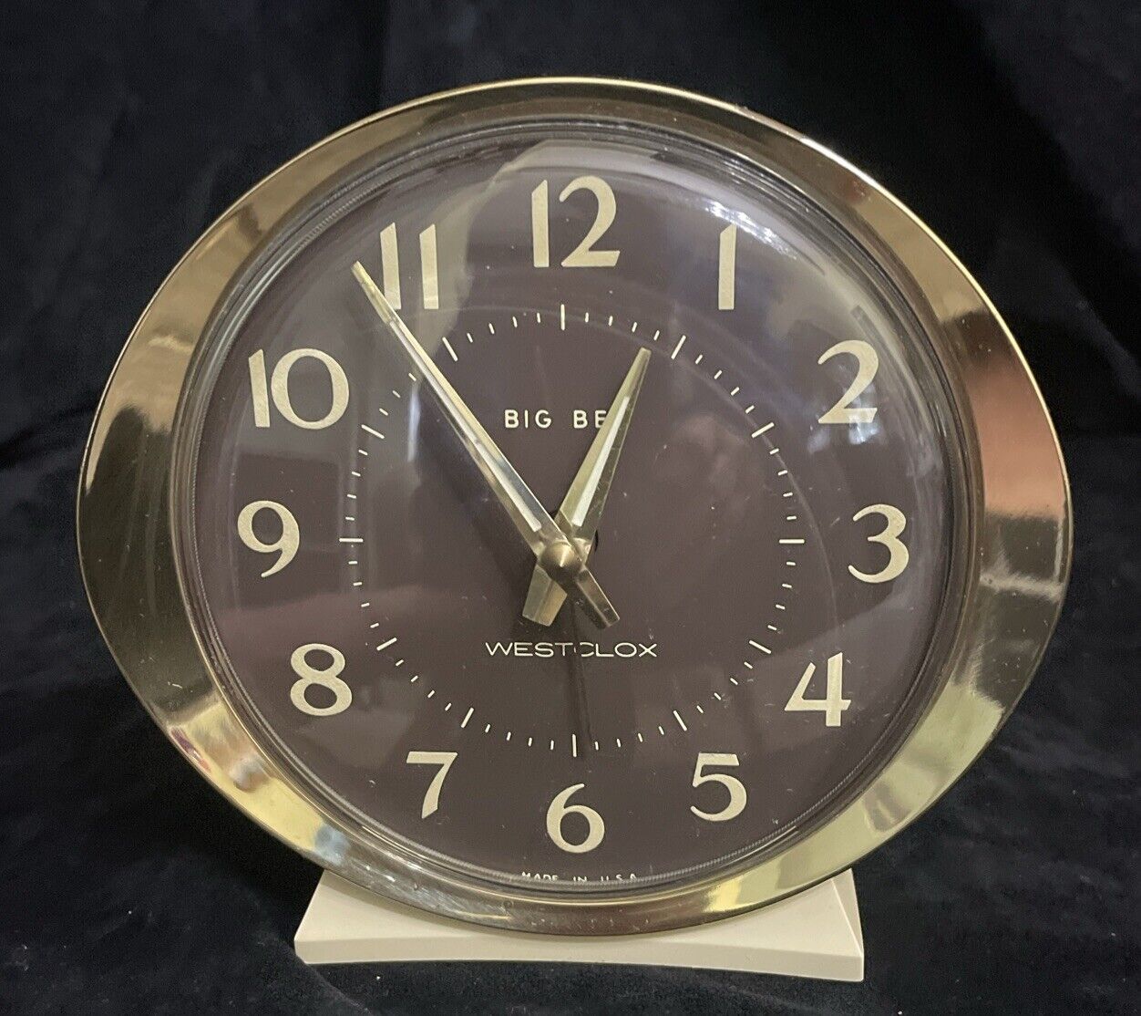 Vintage Westclox Big Ben Wind Up Alarm Clock Glow In The Dark Hands Works 