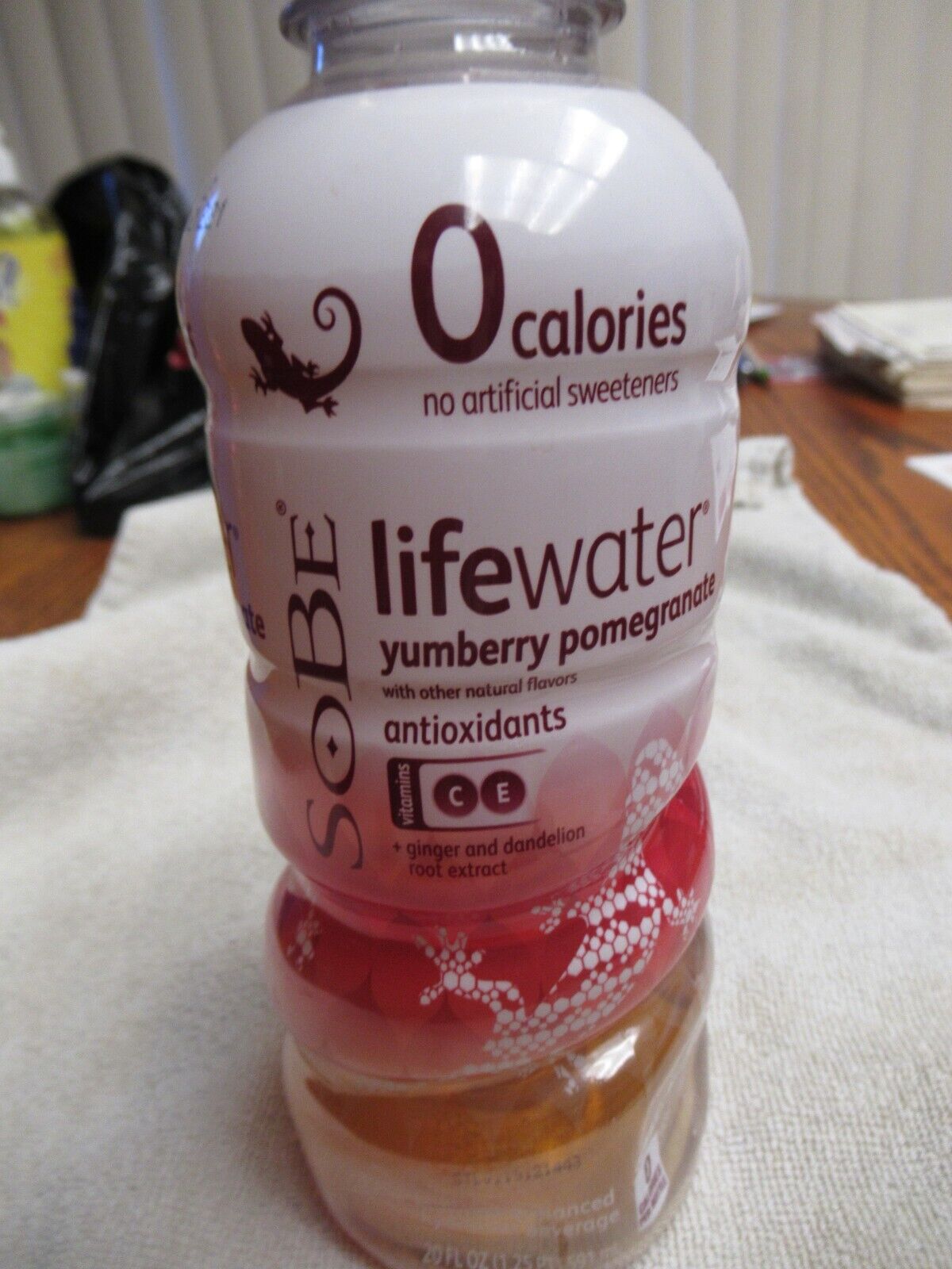 SOBE lifewater yumberry pomegranate New sealed Full Bottle from 2012 RARE