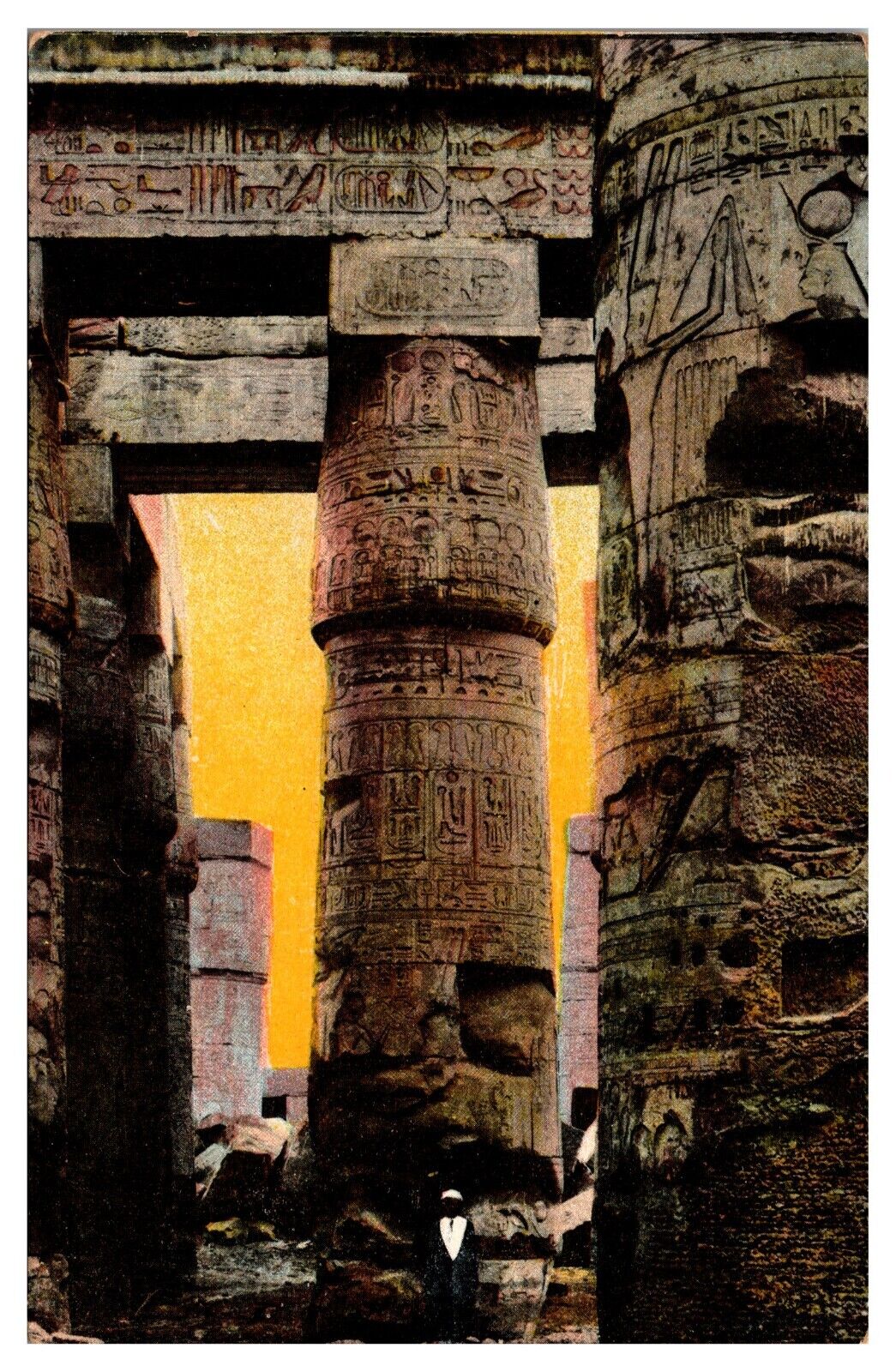 ANTQ Great Temple of Ammon, Karnak, Egypt Postcard