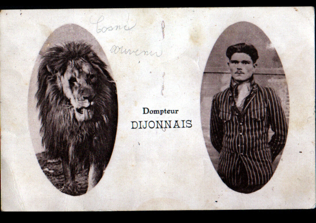DIJON (21) CIRCUS / TAMER DIJONNAIS de FAUVES period 1930