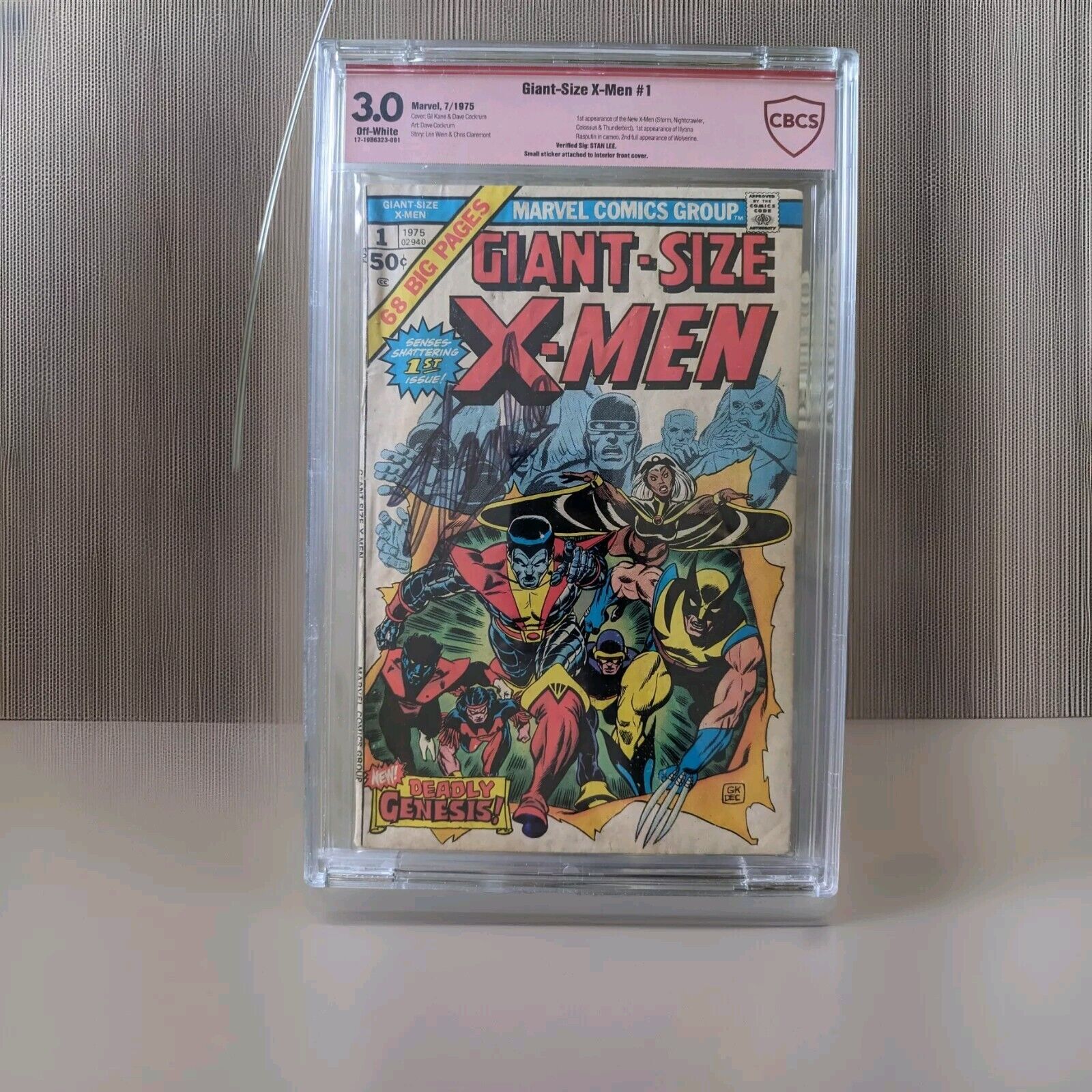 Giant Size X-Men #1  Signed Stan Lee 1975 1st appearances Never Pressed/Cleaned