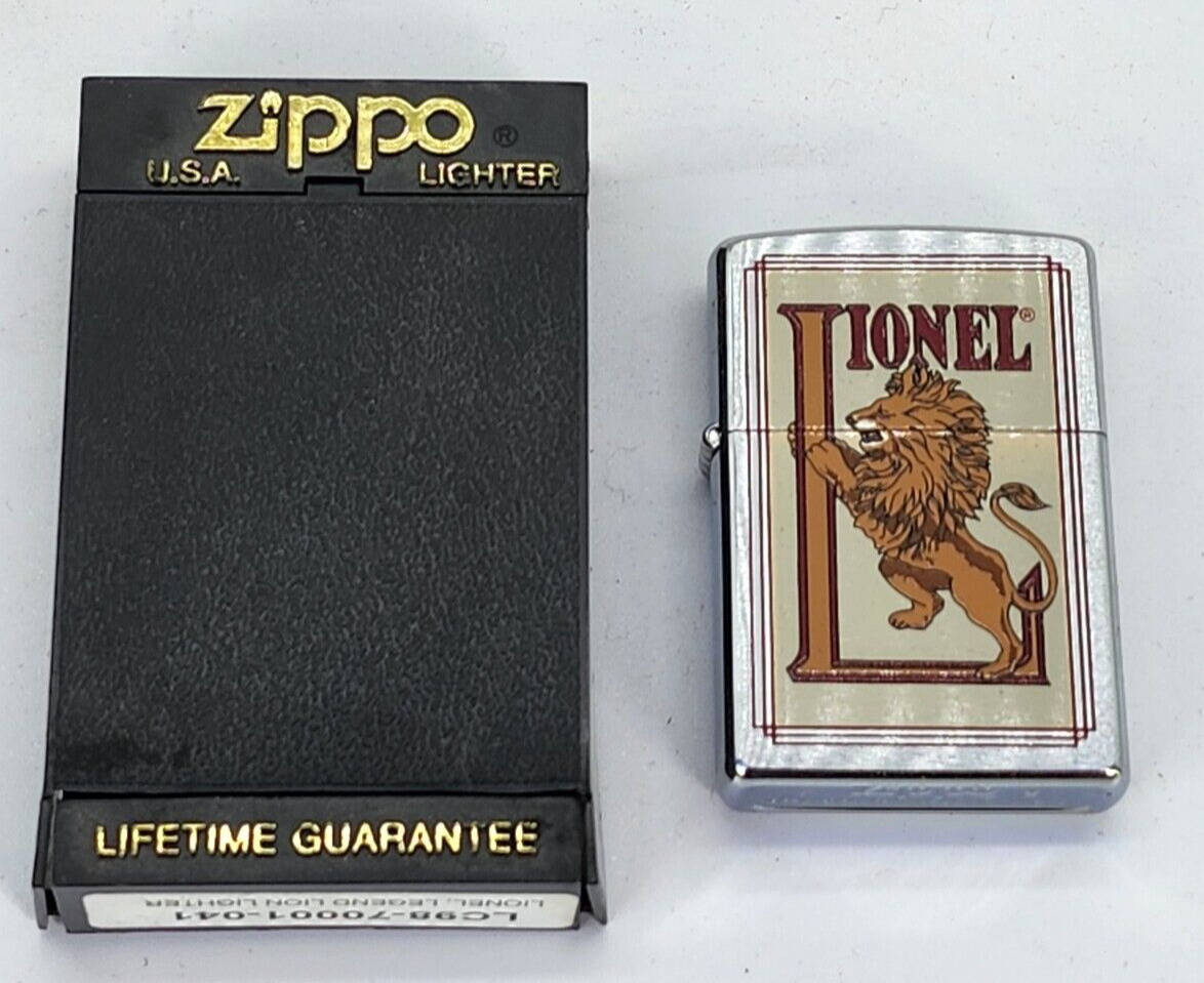 Zippo Vintage Lionel the Lion Legend with Case Polished Chrome Lighter