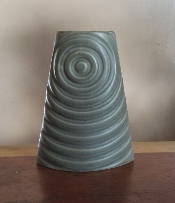 Jonathan Adler Ceramic Vase Swirl Pattern Early Mark 2000s Y2K Decor Modernist 